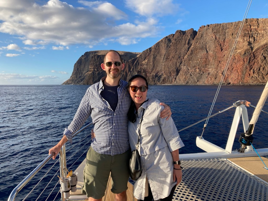 Selfie from the sunset cruise.